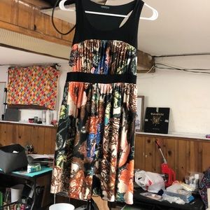 Floral dress short sleeve